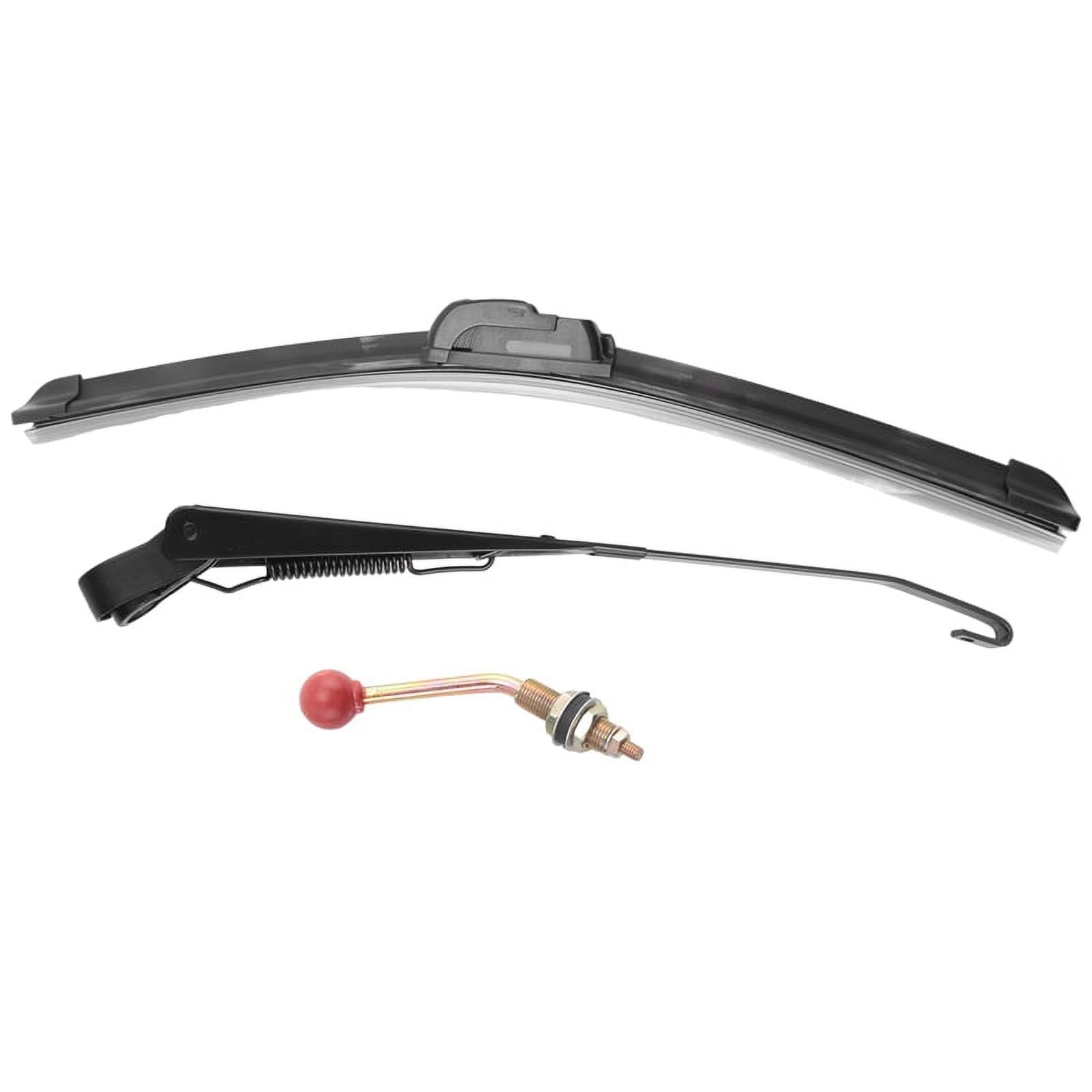 350X400MM Manual UTV Windshield Wiper 15.7 Inch Wiper Kit for Polaris RZR 800 900 1000 Can Am