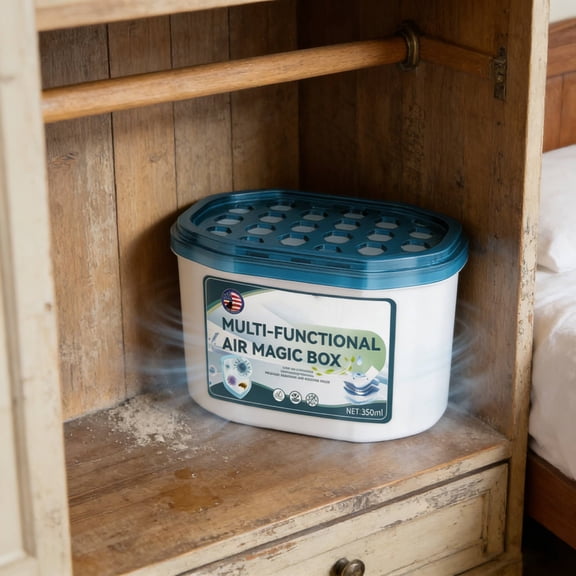 350g Moisture Absorber Box Dehumidifier Multi-Purpose Dust Control for Home Spaces Prevent Dampness Mold Odor with Safe Ingredients Easy to Use Efficient Humidity Management