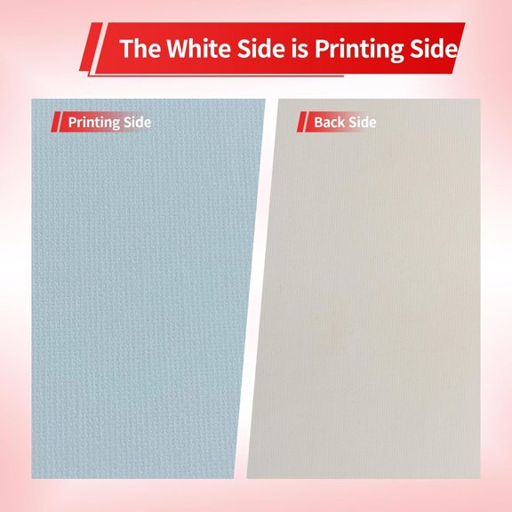 350g Premium Printable Cotton Fabric Sheets for Inkjet Printer - 8.5x11 Inch, 20 Sheets,100% Real Cotton Canvas with Matte Finish for Photo Printing,Craft Projects$$Office