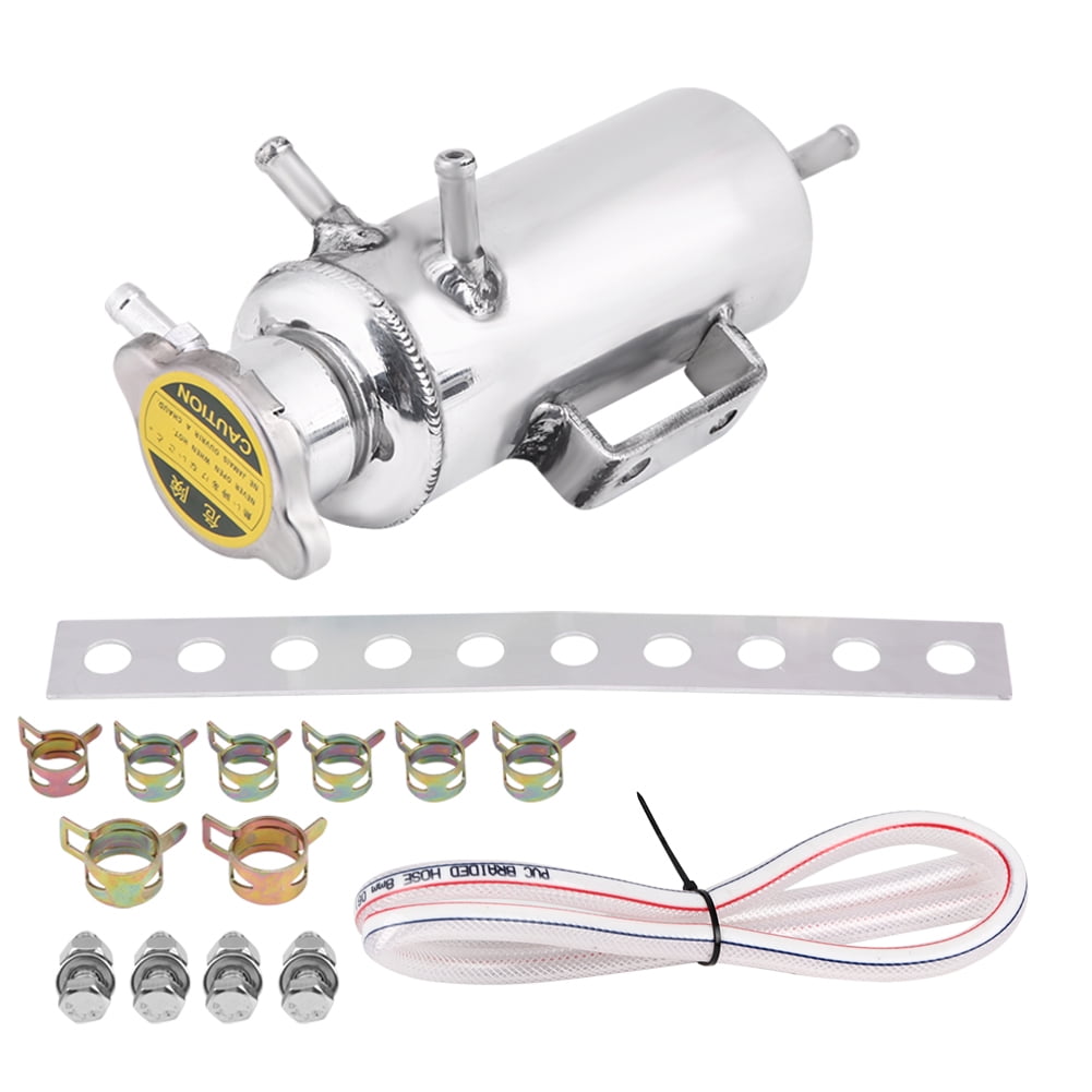 350ml Aluminum Car SUV Overflow Catch Tank Cooler Coolant Reservoir Kit