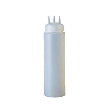 350ml Plastic Squirt Condiment Bottle, Three-Hole Sauce Dispenser