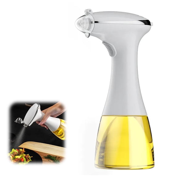 350ml Rechargeable Oil Sprayer - Fine Mist for Healthy Cooking. Leak-proof, Perfect for Fryers, Baking, Salads & Bbq. Easy To Use & Clean