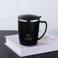 thumbnail image 1 of 350ml Stainless Steel Thermos Mug Tea Coffee Thermal Cup Insulated Travel Mug~-Black, 1 of 7