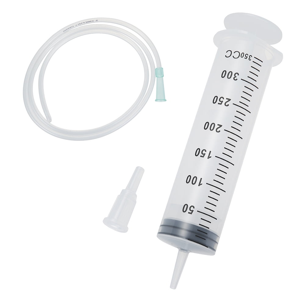 350ml Syringe with 39.4 Inch Tube Reusable Large Plastic Syringes for
