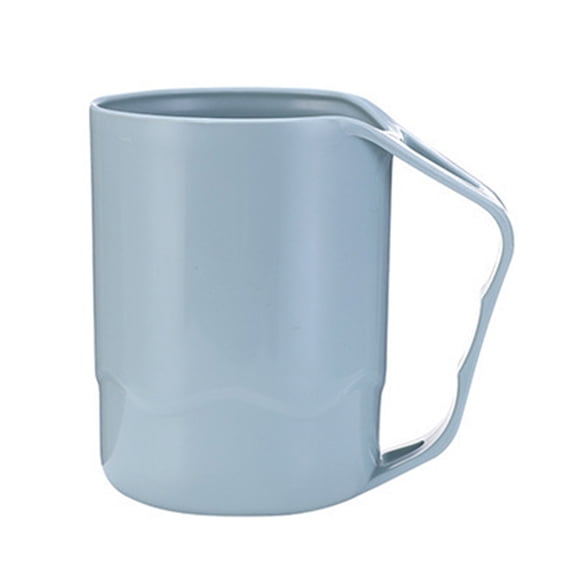 350ml Tooth Mug Ergonomic Handle Frosted Inner Wall with Toothbrush Socket Japanese Style Heighten Bottom Brush Teeth Plastic Gargle Cup