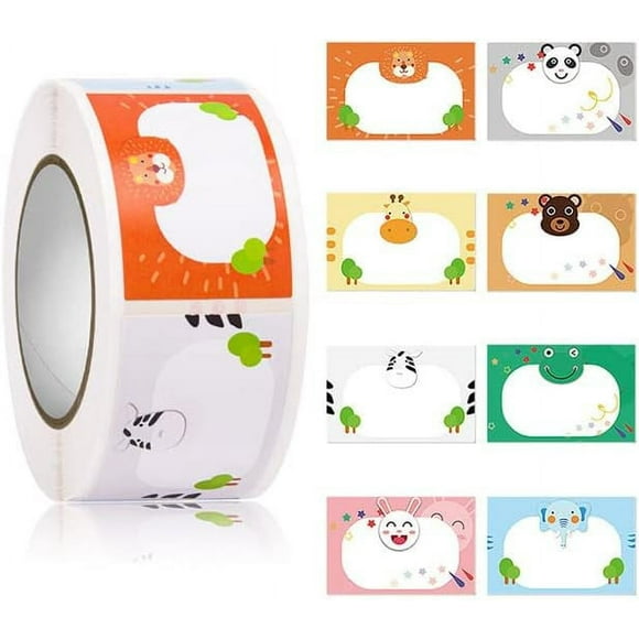 350pcs/roll Name Tags Sticker Baby Bottle Stickers Seal Label for Daycare School Waterproof Write-On Kitchen Jar Reminder Tags