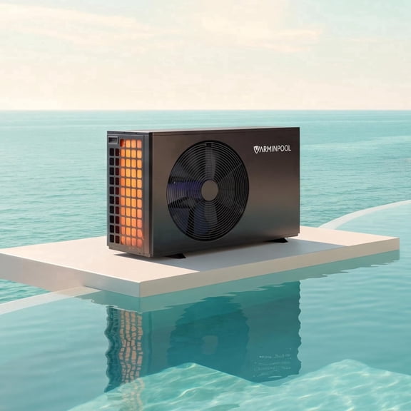 Varminpool 35000 BTU Inverter Swimming Pool Heat Pump, 10,000 Gallons Electric Pool Heater for Above Ground and Inground Pool, WiFi Capable Timer, Heating and Cooling Pool Heater 240V