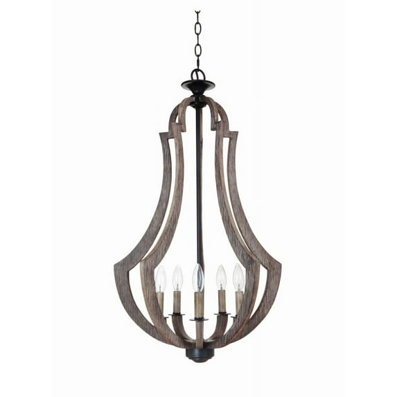 35135-WP-Craftmade Lighting-Winton - Five Light Island -Traditional Installation