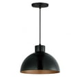 thumbnail image 1 of 35144BKACP-Maxim Lighting-Rockport - 1 Light Pendant-8.5 Inches Tall and 12 Inches Wide-Black/Antique Copper Finish, 1 of 5