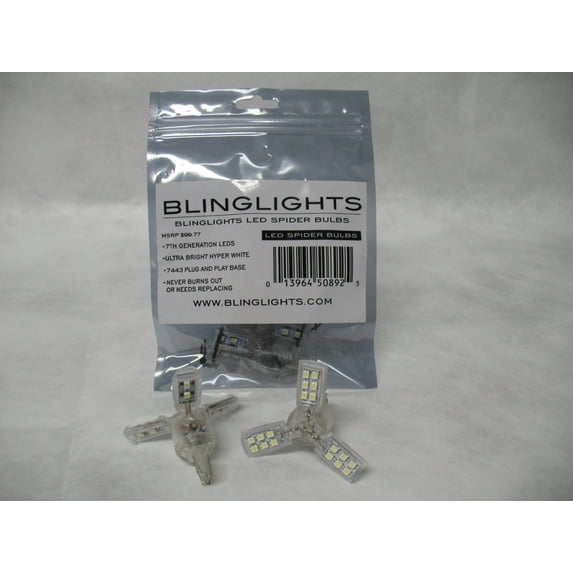 3528 White Spider Lite Bulbs Stop Brake Tail Lamp Replacement Light Bulbs Dimmable