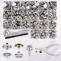 354 Pcs Stainless Steel Marine Canvas Snaps with Screws, Boat Cover Button Fasteners, Suitable for Sailboat Accessories, DIY Crafts