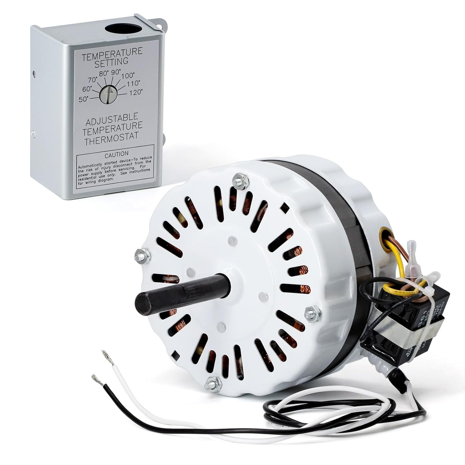35407 Attic Fan Motor & 58033 Adjustable Thermostat Switch Kit ...