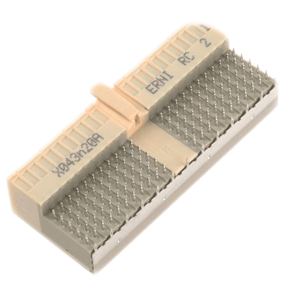 354142 Connector Hard Metric F 110 POS 2mm Press Fit RA Thru-Hole :RoHS