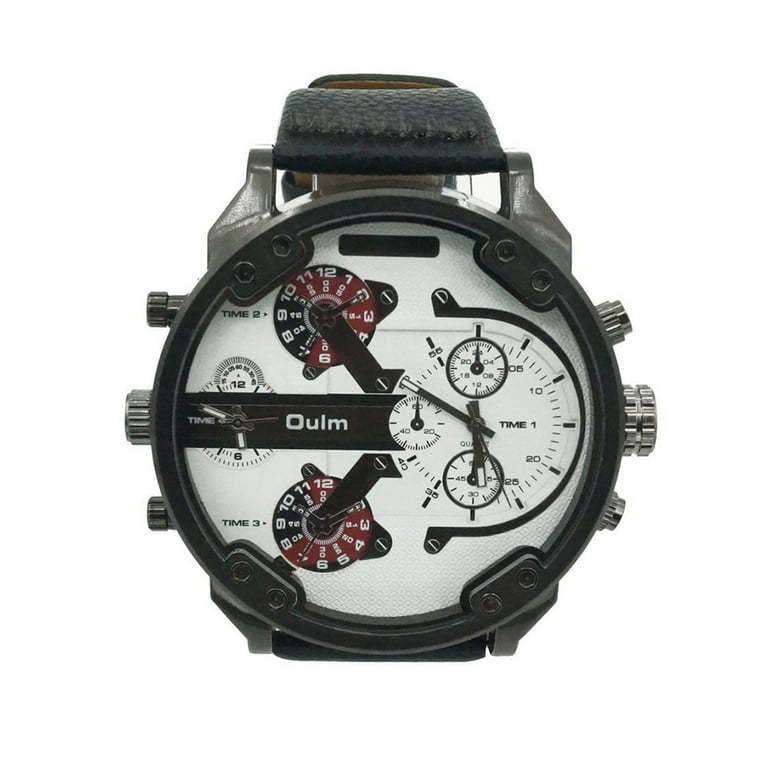 Big round sales dial wrist watch