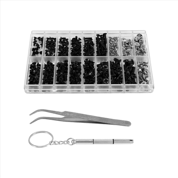 355 Pcs Universal PC Screw Assortment Kit, M2 M2.5 M3 Hardware Set for Laptop, HDD and M.2 SSD Repair