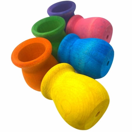 3560 Pk6 Colored Candle Cups Foot Talon Craft Part Bird Toys