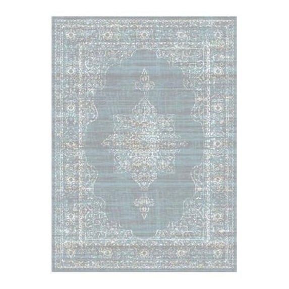 3563-0031-GREY Colosseo Area Rug, Grey - 5 ft. 3 in. x 7 ft. 3 in.