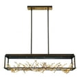 thumbnail image 1 of 35642-015 Eurofase Lighting Aerie Rectangular Chandelier 8 Light Metal-Bronze Finish, 1 of 4