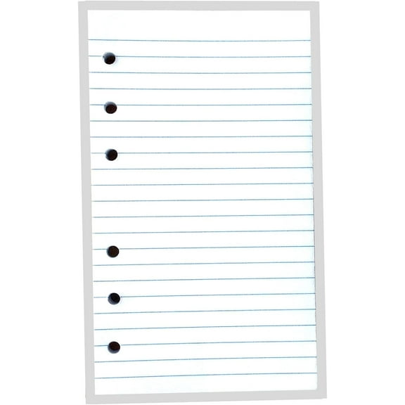 356RULED 3-1/2 x 6 inch Filler Paper for little 6-Ring Binder L46032, Pack of 100