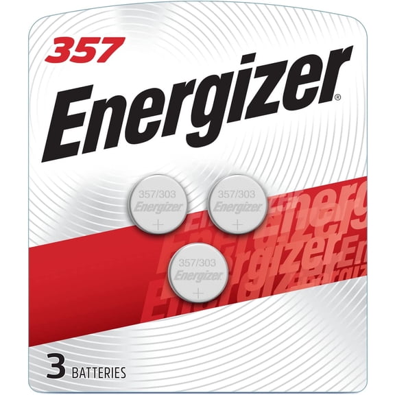 357/303 Batteries (3 Pack), 1.5V Silver Oxide Button Cell Batteries