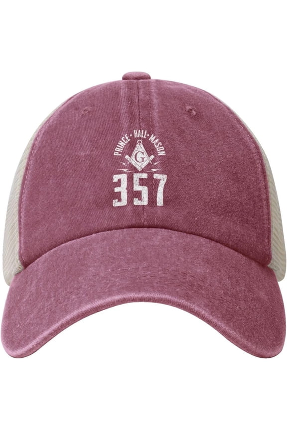 357 Masonic Cowboy Hat Men Vintage Mesh Baseball Cap Women Dad Hat Sun Hat Trucker Hat Black