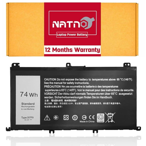 357F9 Notebook Battery 74Wh for DELL Inspiron 5576 5577 7557 7559 7566 7567