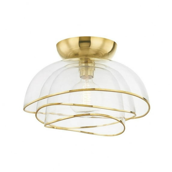 358-17-VPB-Corbett Lighting-Esme - 1 Light Flush Mount-11.75 Inches Tall and 17.25 Inches Wide