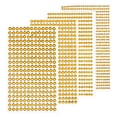 thumbnail image 1 of Uxcell 1792 Pcs 4 Sheets Gold Rhinestone Stickers 3/4/5/6 mm Self Adhesive Rhinestones Gems for DIY Decoration Craft, 1 of 5