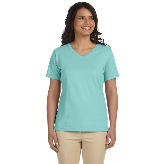 LAT Women's V-Neck Premium Jersey Tee Size up to 3XL Retired