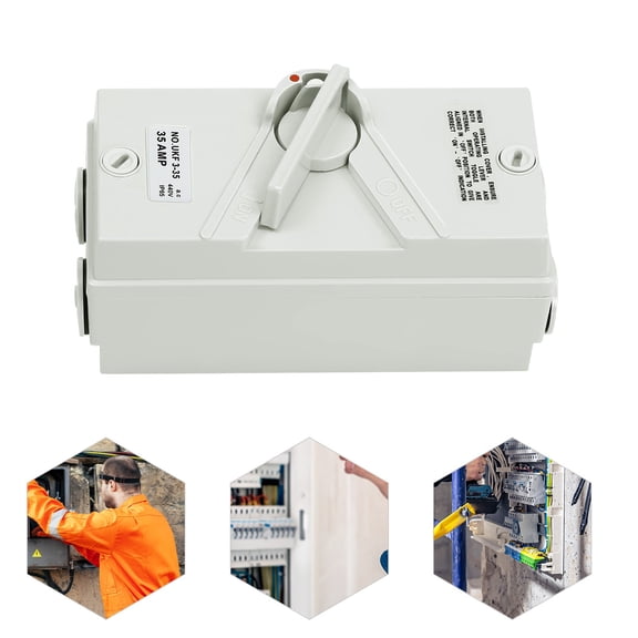 35A 440V Disconnector Switch 3 Way 3 Positions Isolation Switch Waterproof IP65