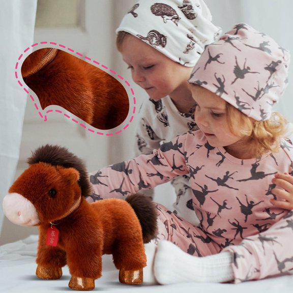 35Cm Plush Toy Horse Stuffed Animal Plushies For Collecting Decor And Gifting 1 Piece