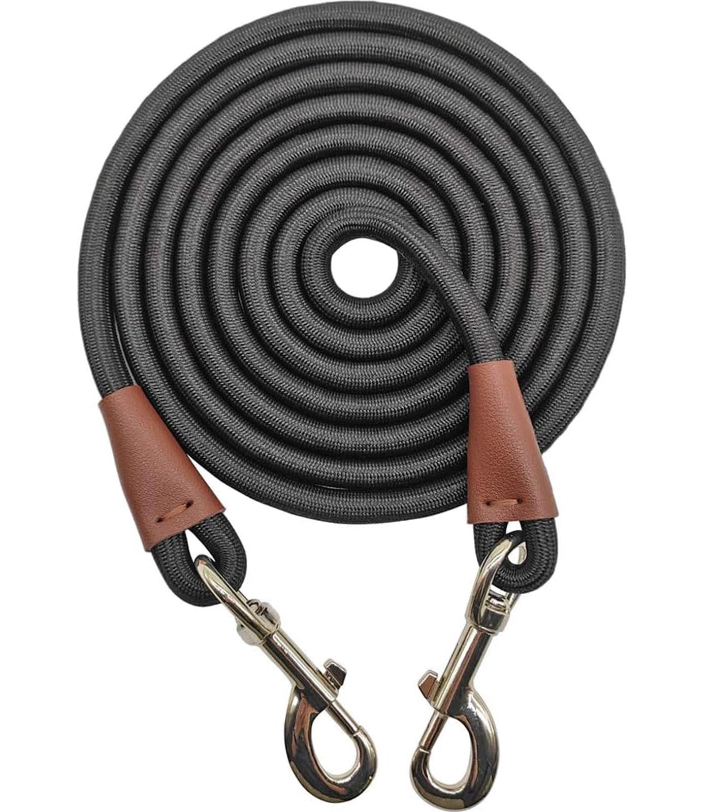 35FT Heavy Duty Nylon Dog Leash Tie Out Rope Long Tether for Medium Large Dogs Outdoor Camping Backyard Play