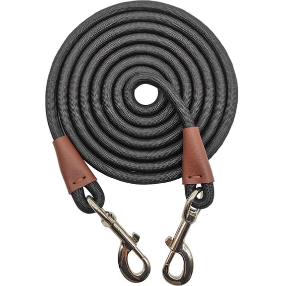 35FT Heavy Duty Nylon Dog Leash Tie Out Rope Long Tether for Medium Large Dogs Outdoor Camping Backyard Play