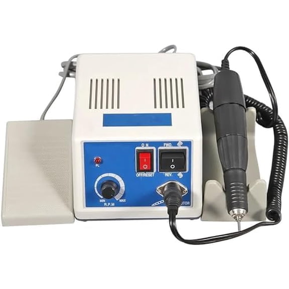 35K RPM Micromotor Polisher  Motor Handpiece Polishing Handpiece Electric Micromotor Polishing Machine (A-90) For Lab,Jewelry,Ceramics,Silicone,Glasswork,Woodcarving, Artware