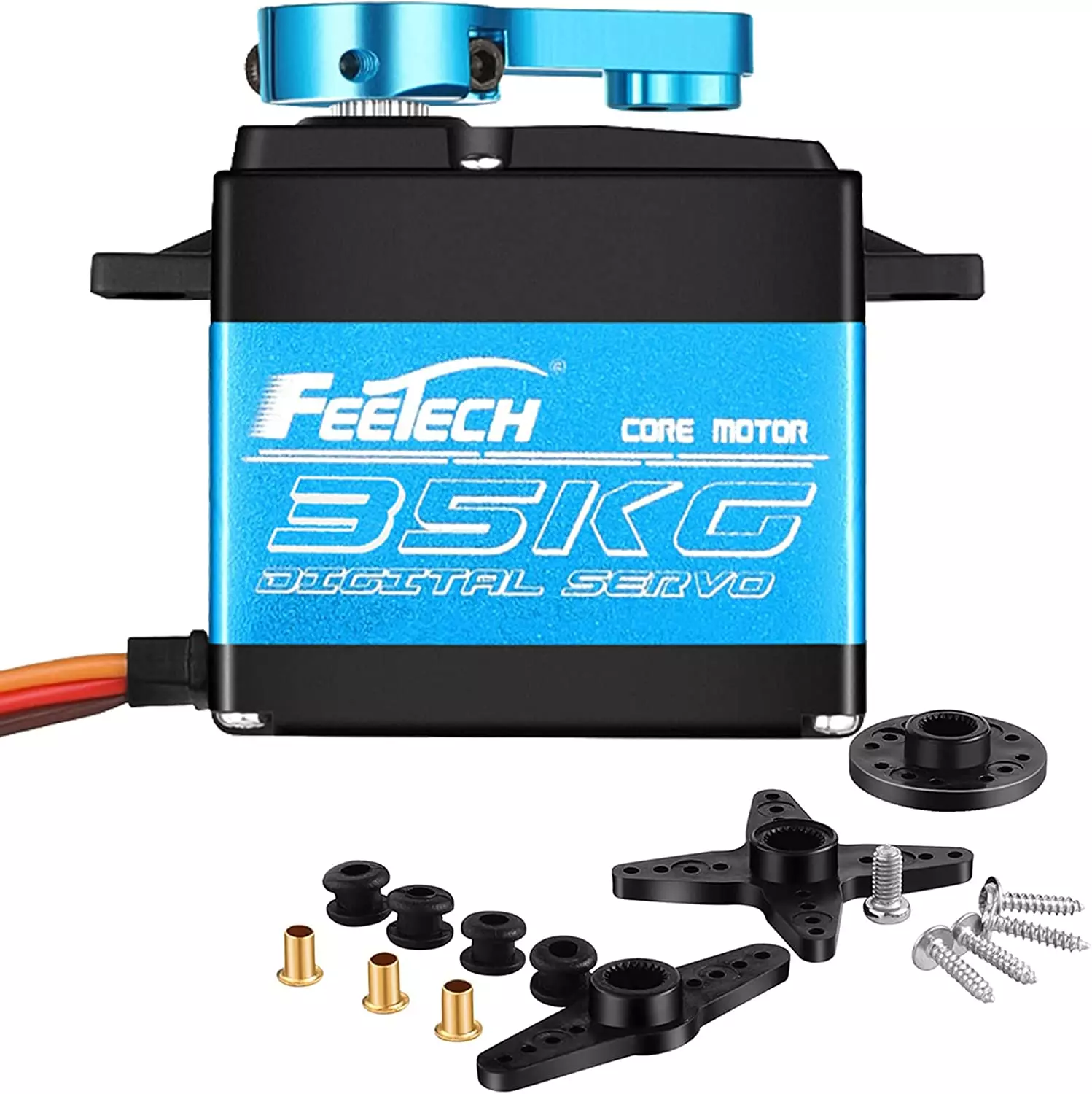 35KG High Torque Digital Servo, Full Metal Gear, Waterproof With 25T Arm For RC Models