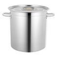 thumbnail image 1 of 35L/9.25Gal Stock Pot 30 Quart Stainless Steel Large Kitchen Soup Big Cooking Restaurant Stockpot, 1 of 12