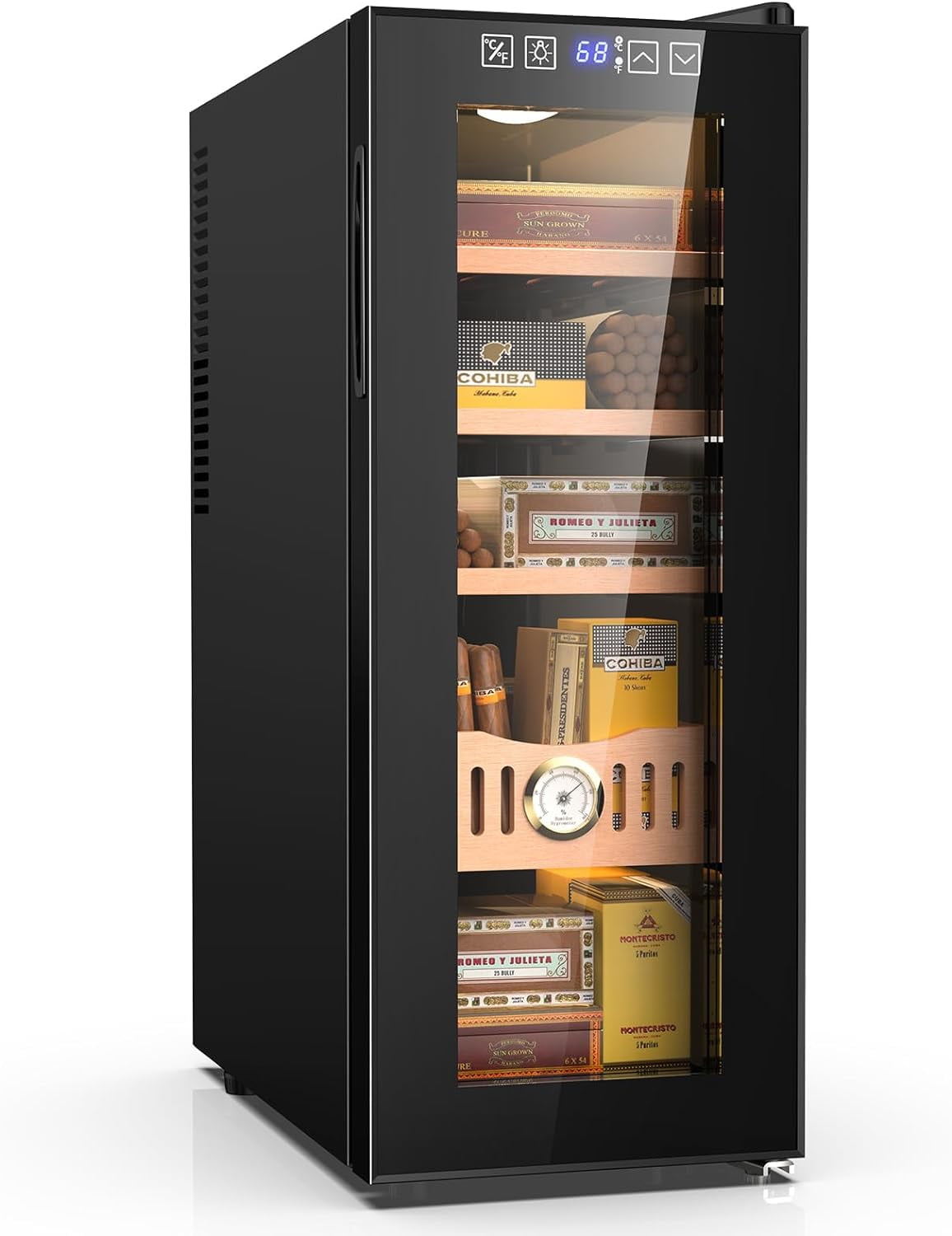 35L Electric Humidor, 250 Count Cooler Humidor with Cooling