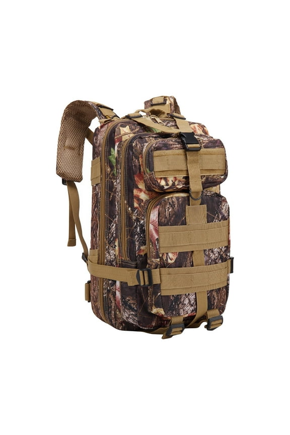 35L Large Capacity Backpack For Men And Women, Waterproof Nylon Hiking Camping Bag With 180° Open Main Compartment And Webbing Attachment System, Perfect For Outdoor Adventures