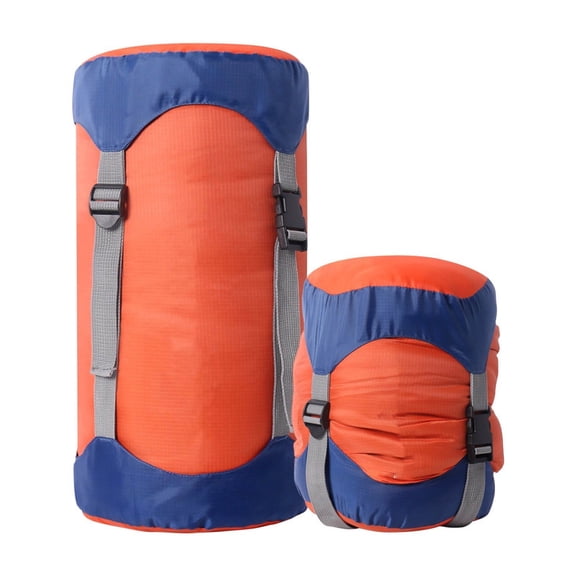 35L Lightweight Compression Sack for Sleeping Bags - Durable Nylon Storage Bag with Adjustable Straps for Camping and Backpacking(Orange)