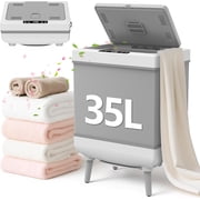 35L Luxury Foldable Towel Warmer, 600W Fast Heating, Auto Shut Off, Fits 3 Large Towels 45x70, Bathrobes & Blankets, Heat/Dry Modes, 24H Delay, Perfect for Bathroom, Spa, Home UL Listed
