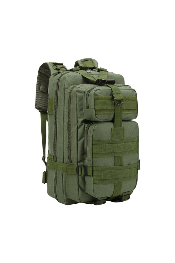 35L Military Backpack, Nylon - With 4 Zipper Pockets & Adjustable Padded Straps, For Men Women Hiking Camping Hiking Camping ,
