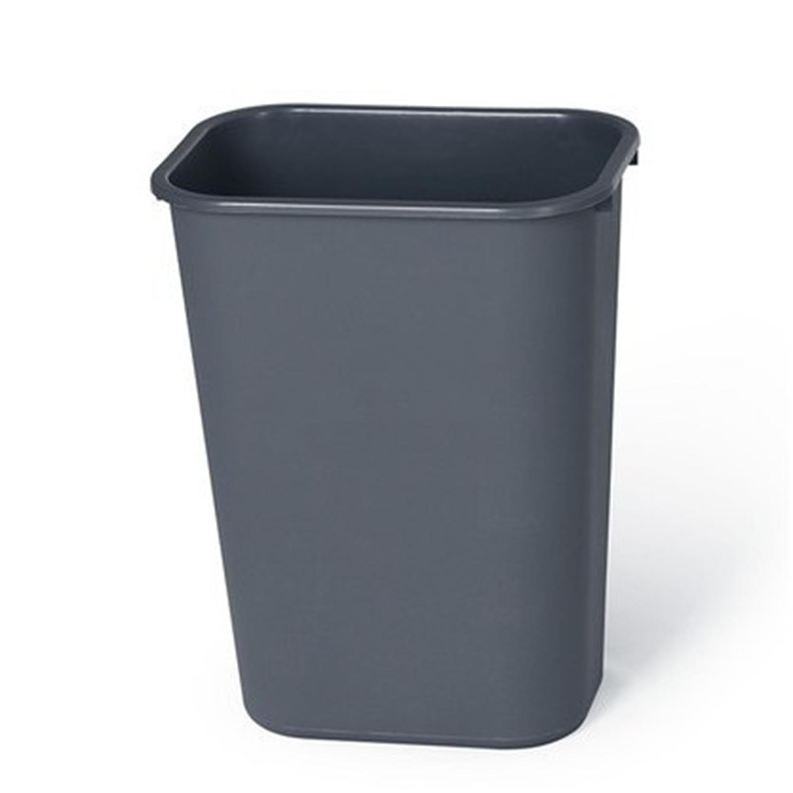 35L Plastic Kitchen Trash Can Rectangular Shape Easy to Clean Garbage