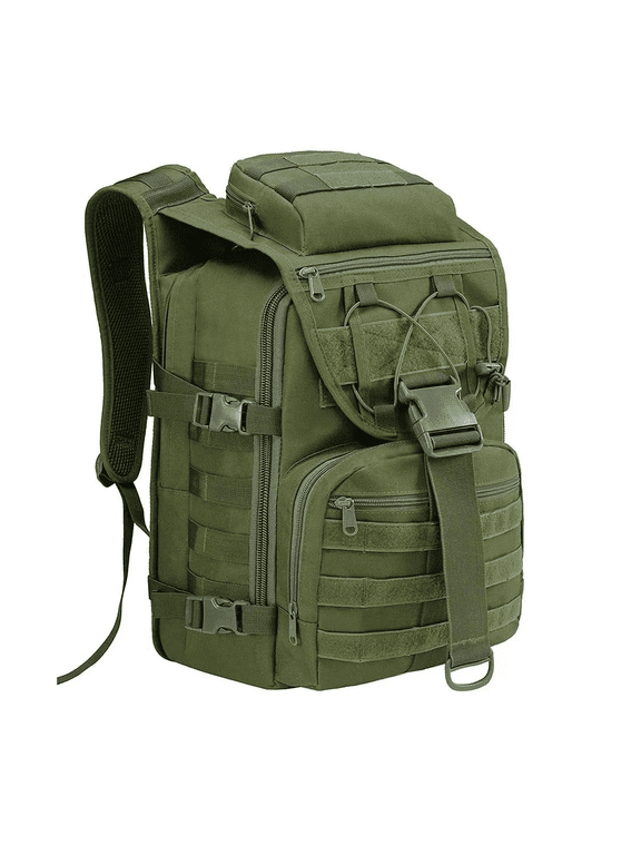 35L Tactical Backpack with Multiple Compartments and Padded Laptop Sleeve