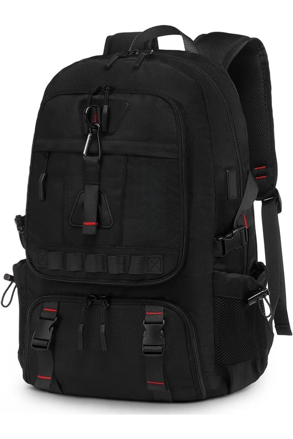35L Travel Backpack for Men, TSA Approved Carry Laptop Backpack, Business Backpack for Work Water Resistant, Black