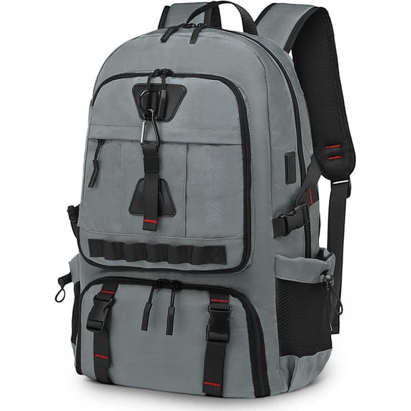 35L Travel Backpack for Men, TSA Approved Carry Laptop Backpack, Business Backpack for Work Water Resistant, Grey