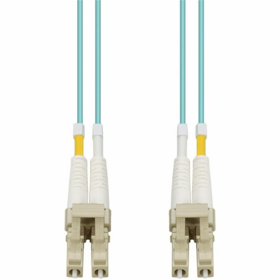 35M FIBER LC M/M OM4 UPC DUPLEX LSZH AQUA PATCH CABLE