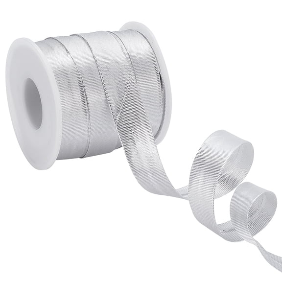 35M Imitation Silk Fibre Piping Ribbon Satin Fold Over Ribbon Clothes Accessories Gainsboro 5/8 inch(16mm)