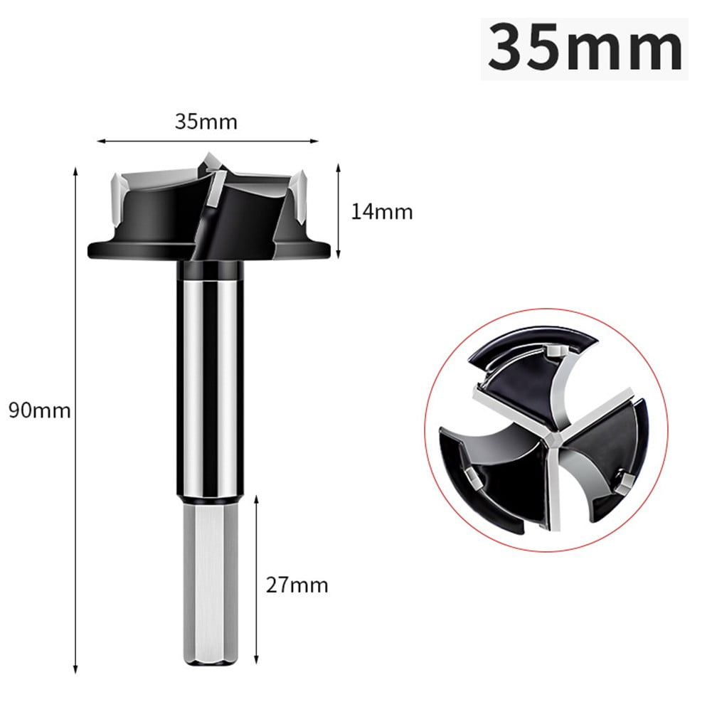 35Mm Concealed Hinge Drilling Jig Bits Woodworking Hole Drilling Guide Locator Drill Bit