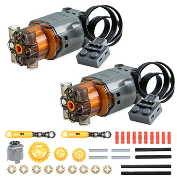 35PCS 88003 Power Functions Enhanced Black L Motor Compatible with Technical Parts Assembled Building Blocks Car Toys MOC Bricks Power Up