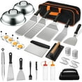 thumbnail image 1 of 35PCS Griddle Accessories Kit, Flat Top Grill Accessories Set for Blackstone and Camp Chef, Grill Spatula Set with Enlarged Spatulas, Basting Cover, Scraper for Outdoor Barbecue, 1 of 7